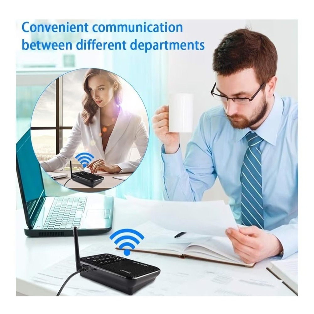 10 Channel Wireless Intercom System for Home Offices House Business Wuloo NEW - Picture 4 of 8